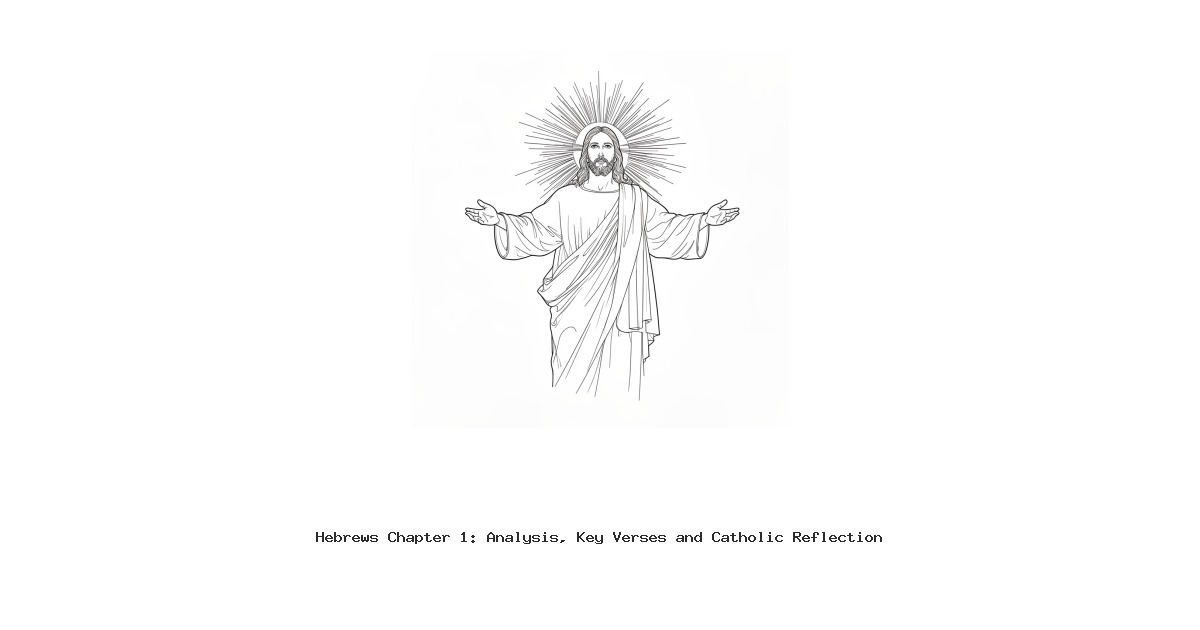 Hebrews Chapter 1: Analysis, Key Verses and Catholic Reflection