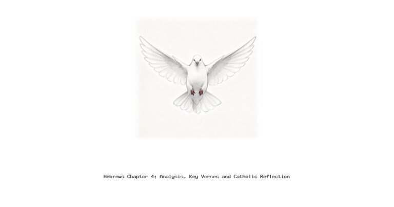 Hebrews Chapter 4: Analysis, Key Verses and Catholic Reflection
