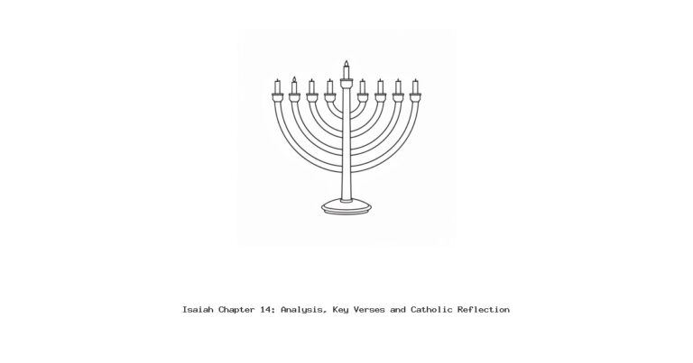 Isaiah Chapter 14: Analysis, Key Verses and Catholic Reflection