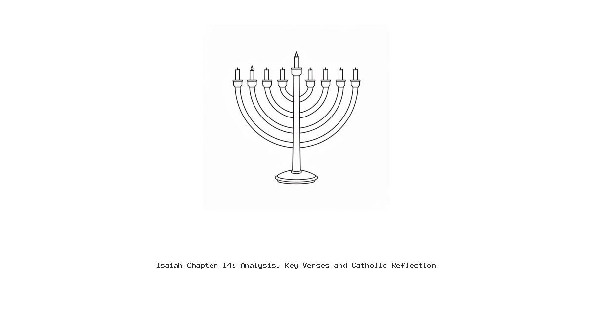 Isaiah Chapter 14: Analysis, Key Verses and Catholic Reflection
