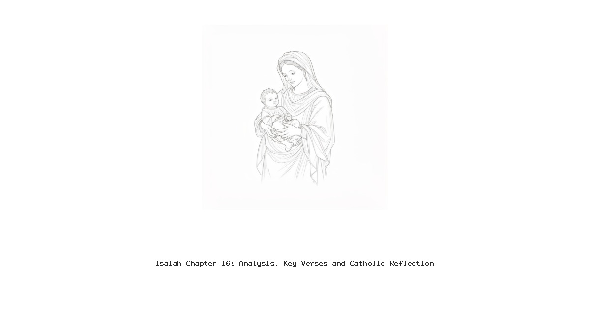 Isaiah Chapter 16: Analysis, Key Verses and Catholic Reflection