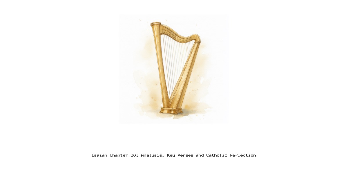 Isaiah Chapter 20: Analysis, Key Verses and Catholic Reflection