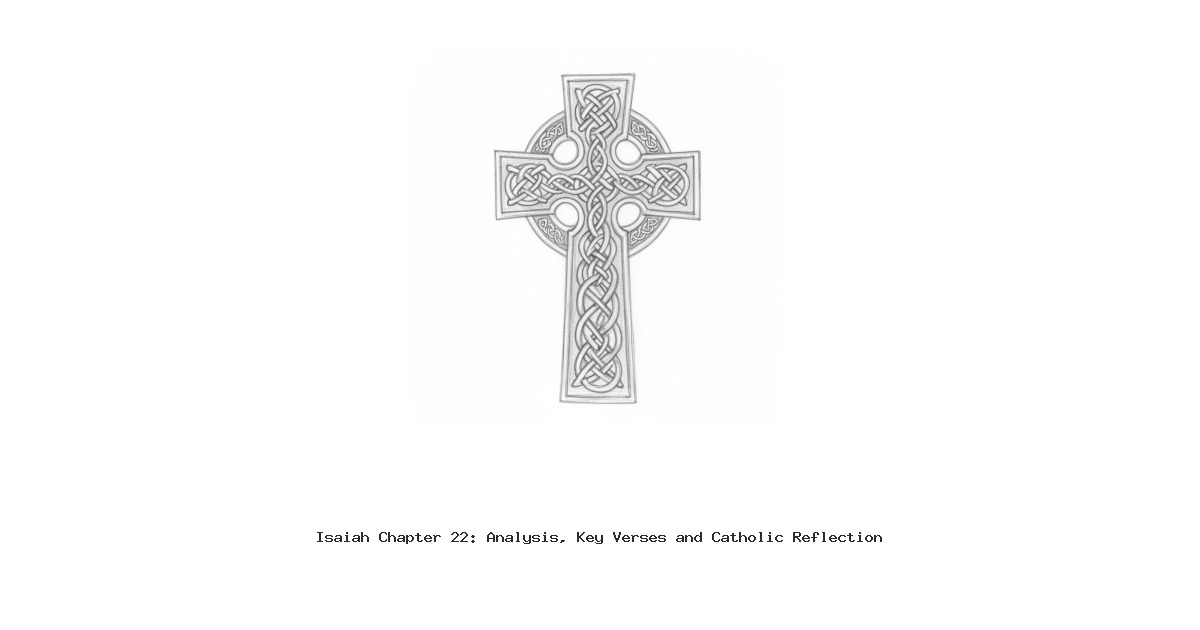 Isaiah Chapter 22: Analysis, Key Verses and Catholic Reflection