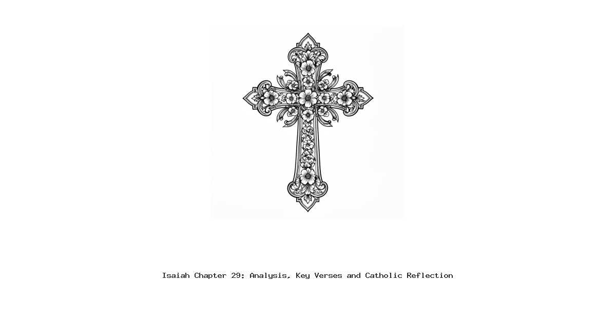 Isaiah Chapter 29: Analysis, Key Verses and Catholic Reflection