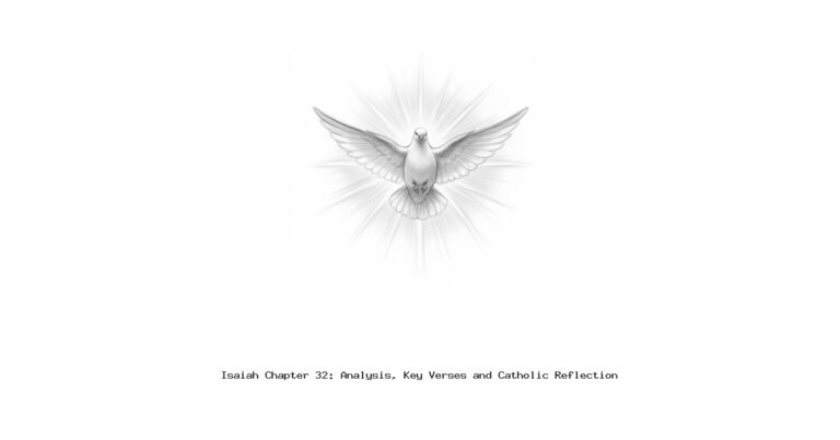 Isaiah Chapter 32: Analysis, Key Verses and Catholic Reflection