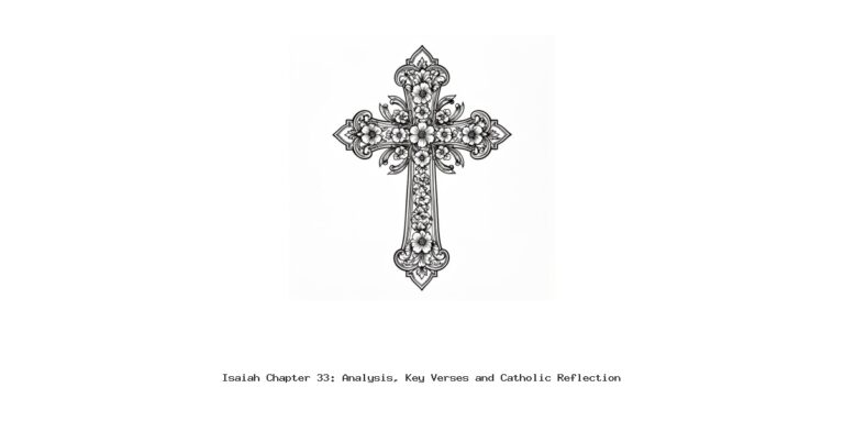 Isaiah Chapter 33: Analysis, Key Verses and Catholic Reflection
