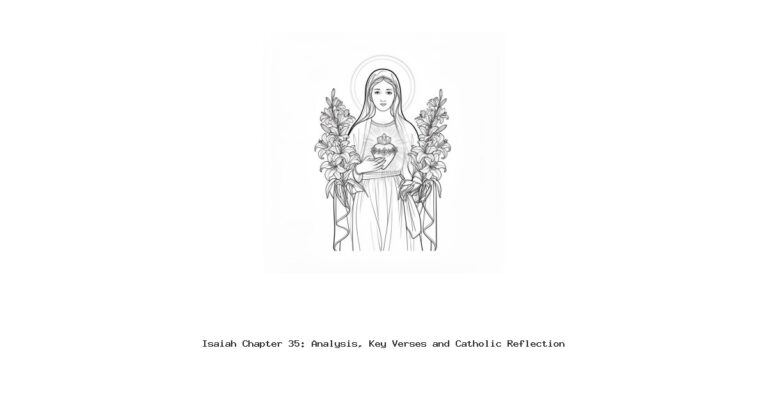 Isaiah Chapter 35: Analysis, Key Verses and Catholic Reflection