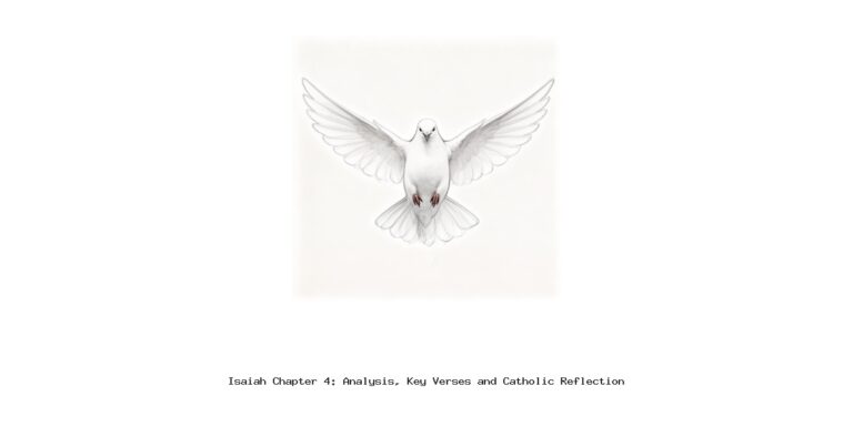 Isaiah Chapter 4: Analysis, Key Verses and Catholic Reflection