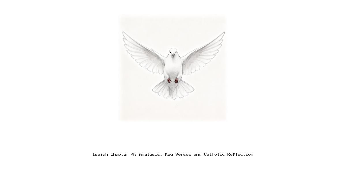 Isaiah Chapter 4: Analysis, Key Verses and Catholic Reflection