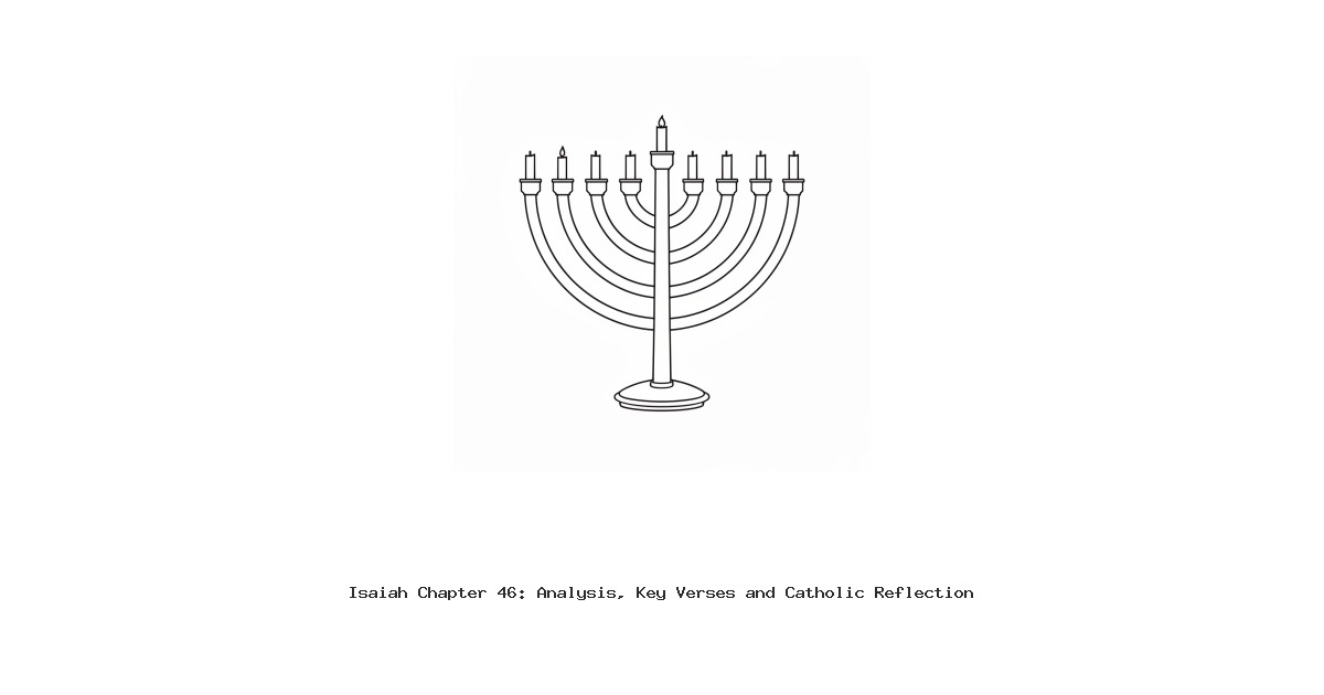 Isaiah Chapter 46: Analysis, Key Verses and Catholic Reflection