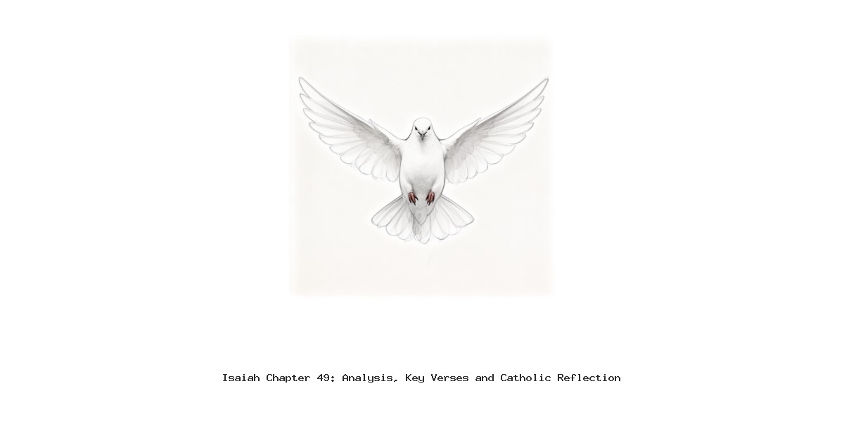 Isaiah Chapter 49: Analysis, Key Verses and Catholic Reflection