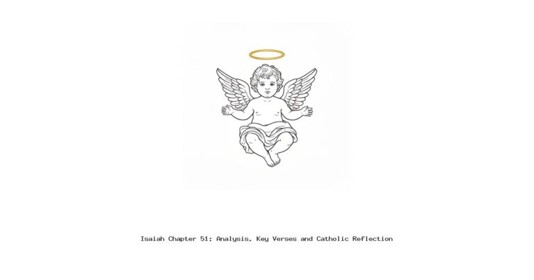 Isaiah Chapter 51: Analysis, Key Verses and Catholic Reflection