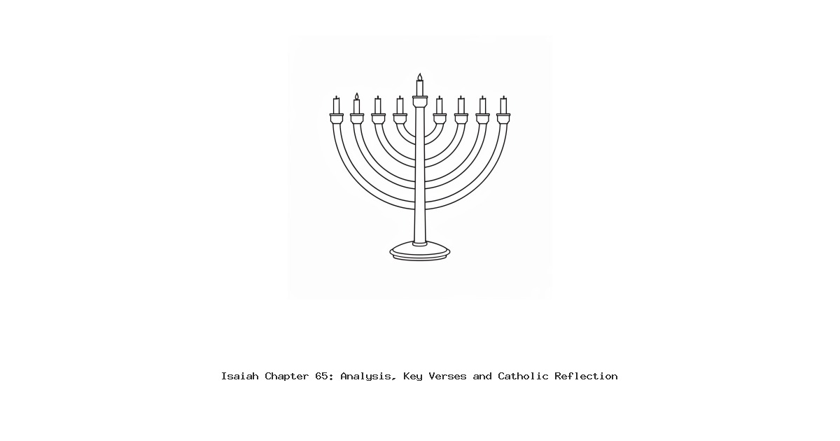 Isaiah Chapter 65: Analysis, Key Verses and Catholic Reflection