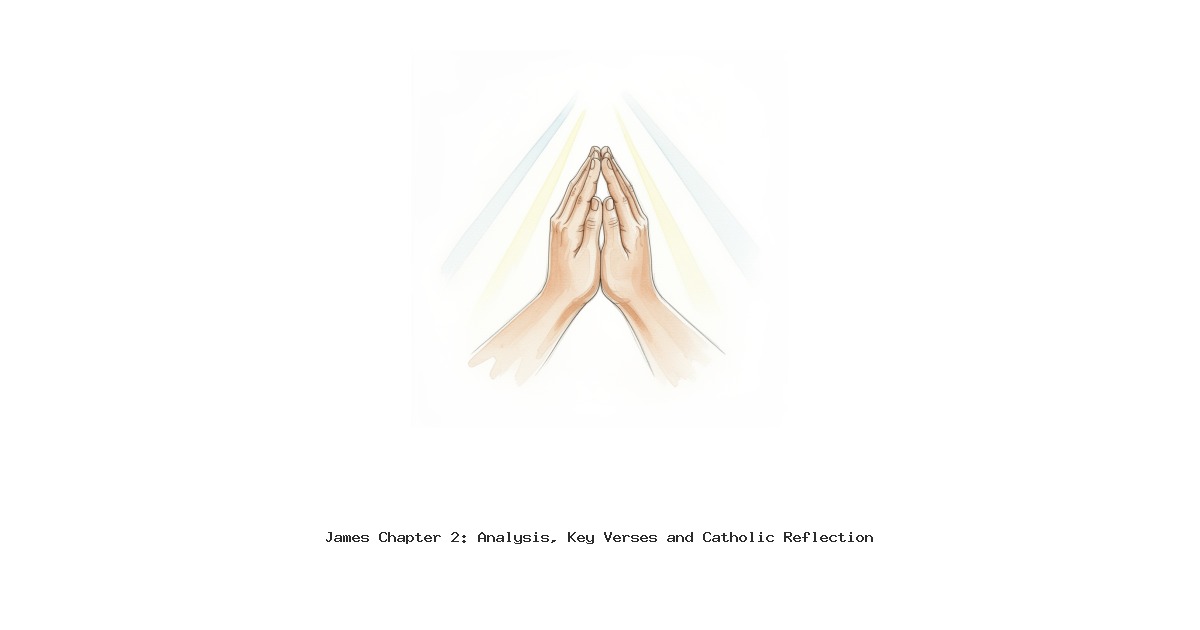 James Chapter 2: Analysis, Key Verses and Catholic Reflection