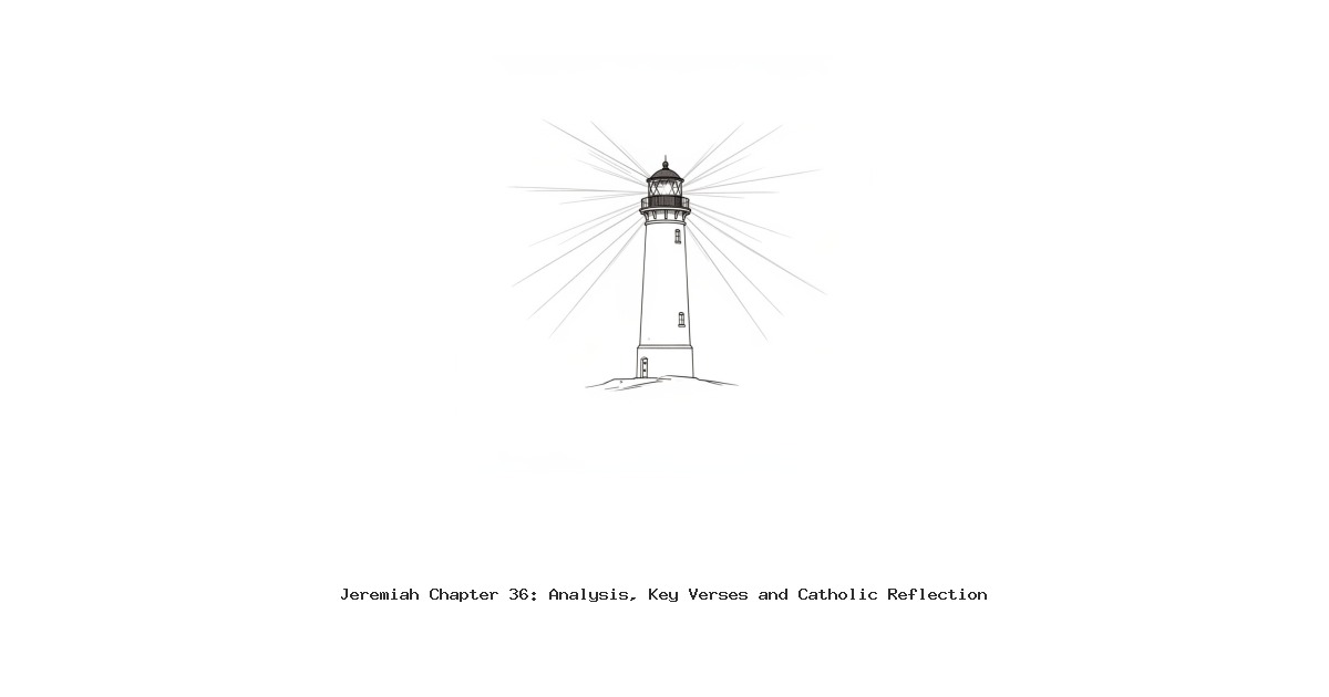 Jeremiah Chapter 36: Analysis, Key Verses and Catholic Reflection
