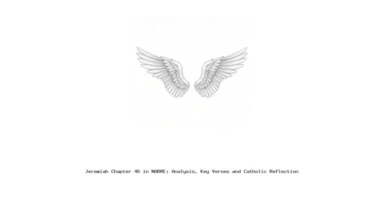 Jeremiah Chapter 46 in NABRE: Analysis, Key Verses and Catholic Reflection
