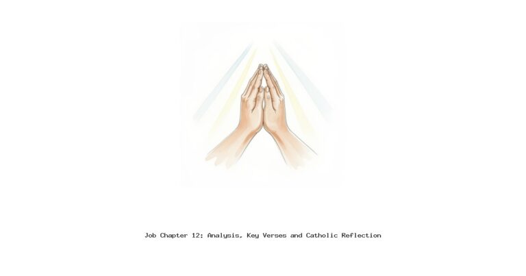 Job Chapter 12: Analysis, Key Verses and Catholic Reflection