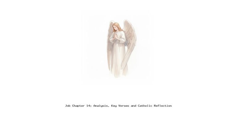 Job Chapter 14: Analysis, Key Verses and Catholic Reflection