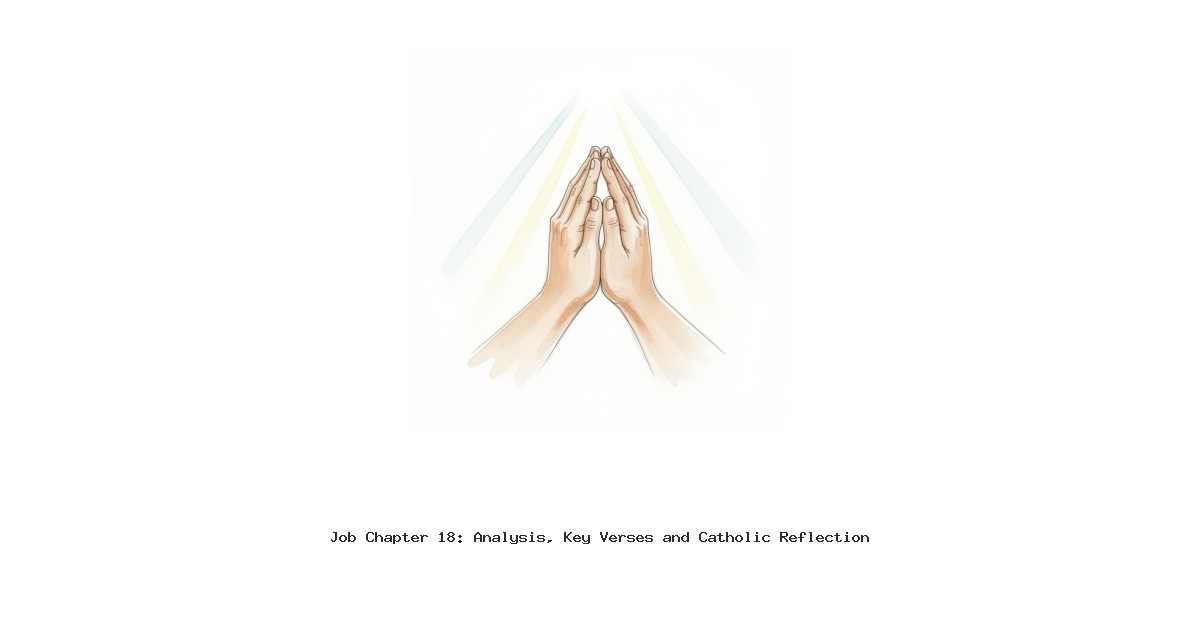 Job Chapter 18: Analysis, Key Verses and Catholic Reflection