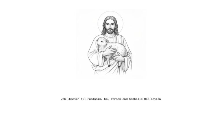 Job Chapter 19: Analysis, Key Verses and Catholic Reflection
