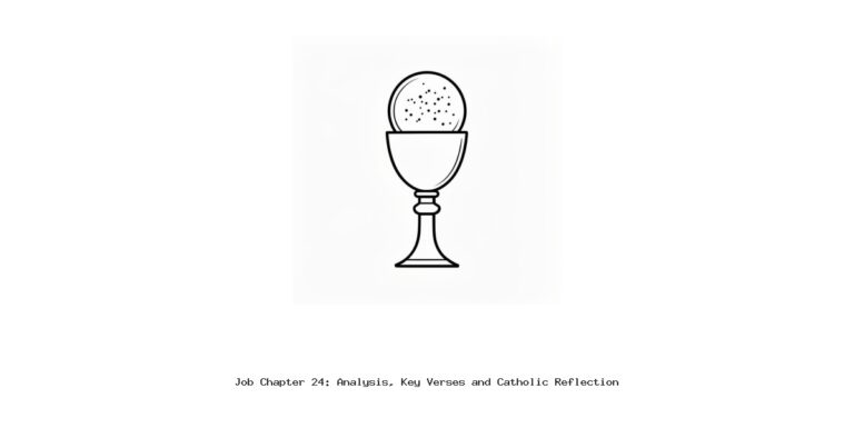 Job Chapter 24: Analysis, Key Verses and Catholic Reflection