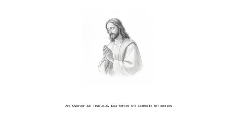 Job Chapter 32: Analysis, Key Verses and Catholic Reflection