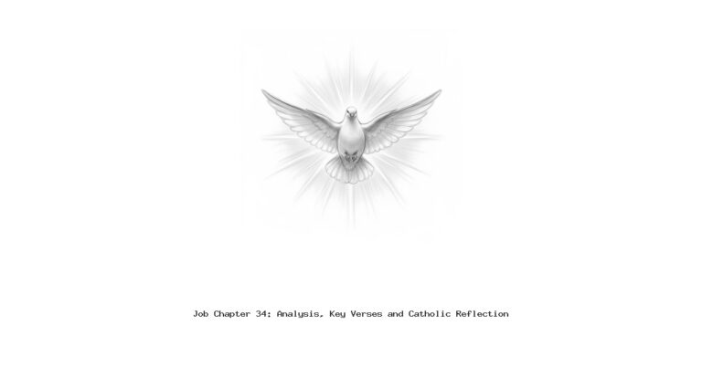 Job Chapter 34: Analysis, Key Verses and Catholic Reflection