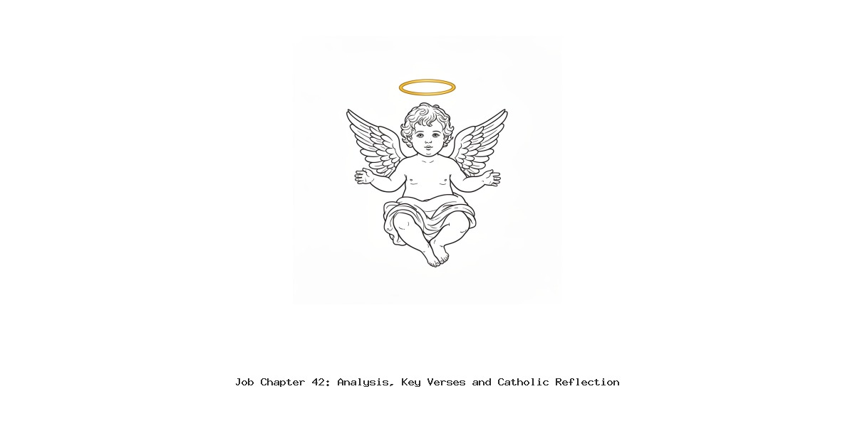 Job Chapter 42: Analysis, Key Verses and Catholic Reflection