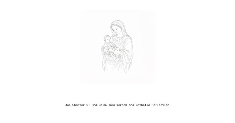 Job Chapter 6: Analysis, Key Verses and Catholic Reflection