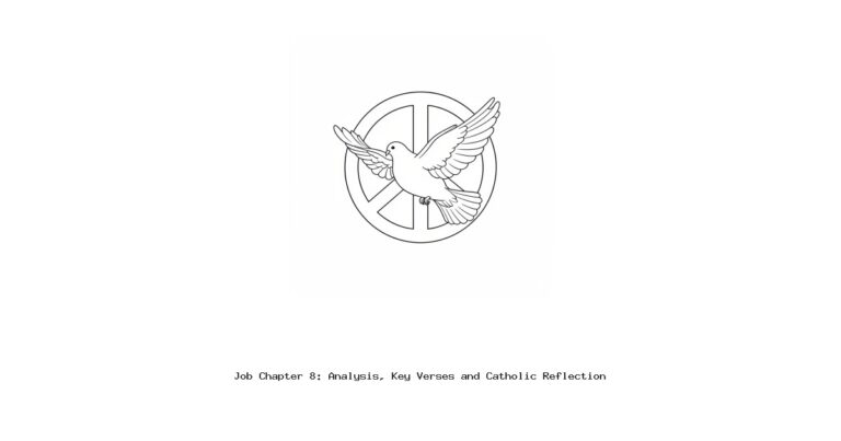 Job Chapter 8: Analysis, Key Verses and Catholic Reflection