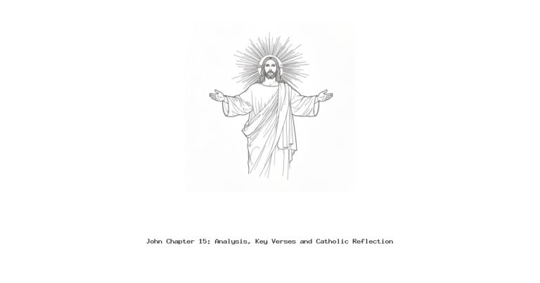 John Chapter 15: Analysis, Key Verses and Catholic Reflection