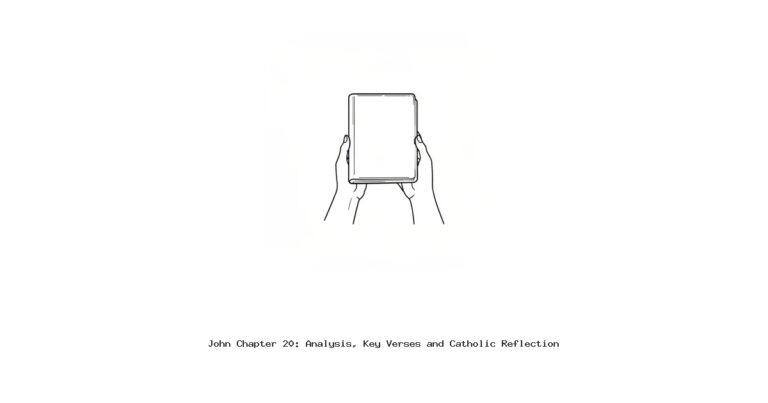 John Chapter 20: Analysis, Key Verses and Catholic Reflection