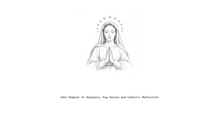 John Chapter 4: Analysis, Key Verses and Catholic Reflection