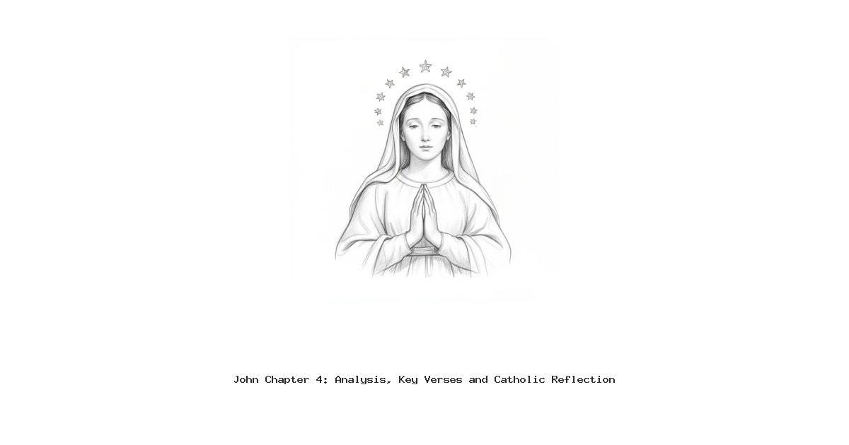 John Chapter 4: Analysis, Key Verses and Catholic Reflection