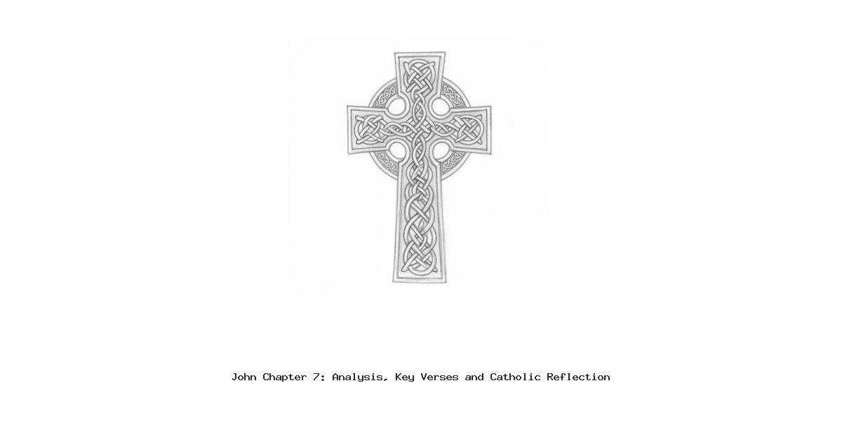 John Chapter 7: Analysis, Key Verses and Catholic Reflection