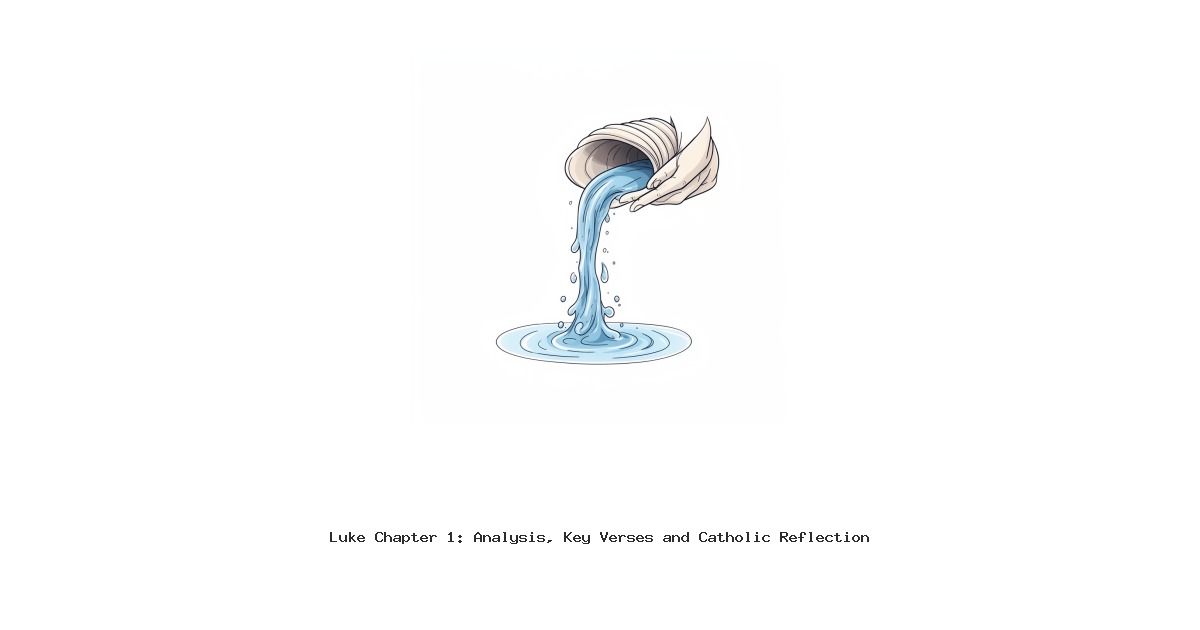 Luke Chapter 1: Analysis, Key Verses and Catholic Reflection