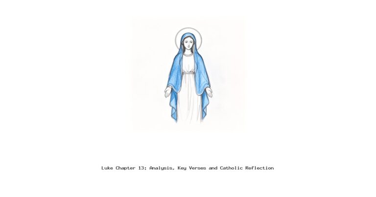 Luke Chapter 13: Analysis, Key Verses and Catholic Reflection
