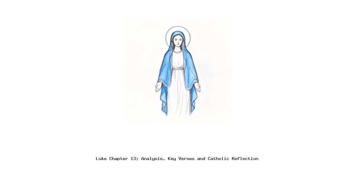 Luke Chapter 13: Analysis, Key Verses and Catholic Reflection