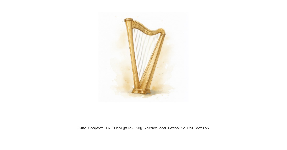 Luke Chapter 15: Analysis, Key Verses and Catholic Reflection