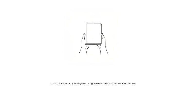 Luke Chapter 17: Analysis, Key Verses and Catholic Reflection