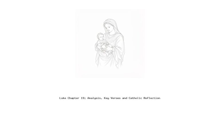 Luke Chapter 19: Analysis, Key Verses and Catholic Reflection