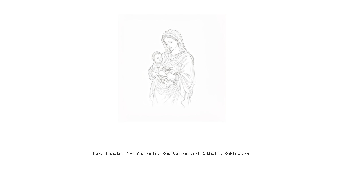 Luke Chapter 19: Analysis, Key Verses and Catholic Reflection