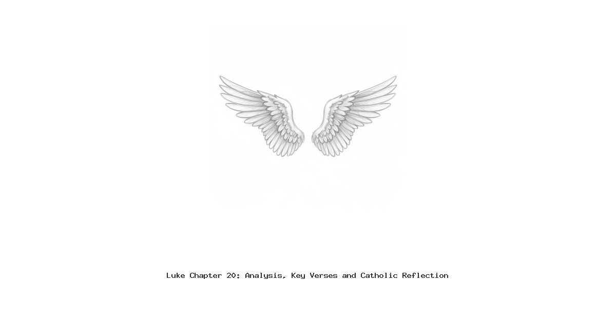 Luke Chapter 20: Analysis, Key Verses and Catholic Reflection