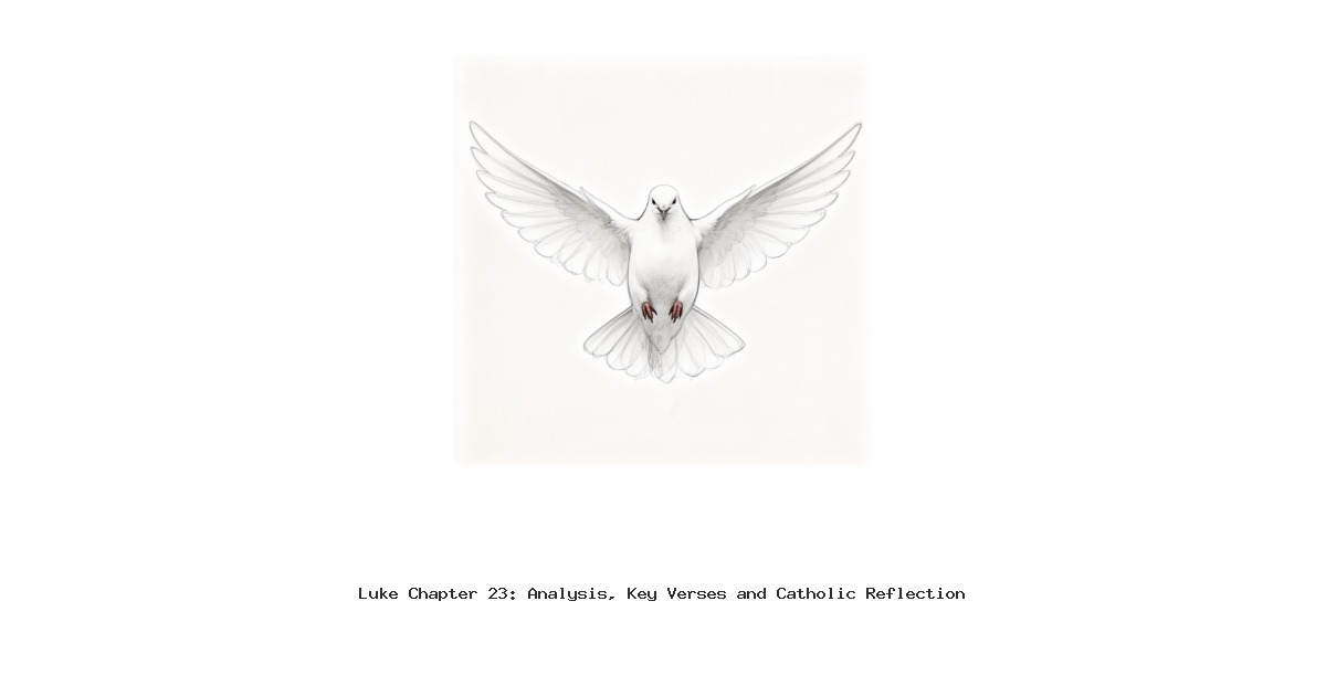 Luke Chapter 23: Analysis, Key Verses and Catholic Reflection
