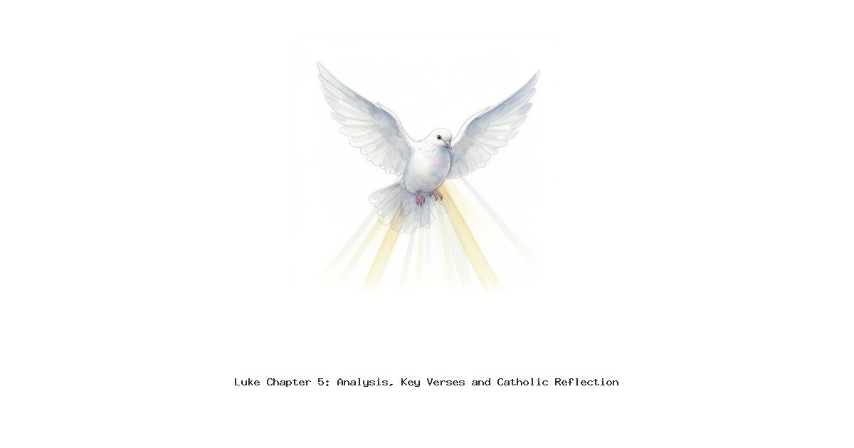 Luke Chapter 5: Analysis, Key Verses and Catholic Reflection