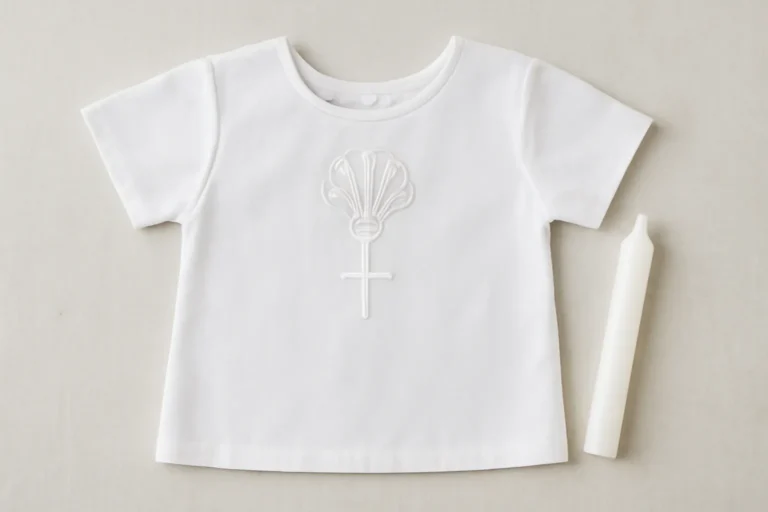 made new baptism shirt