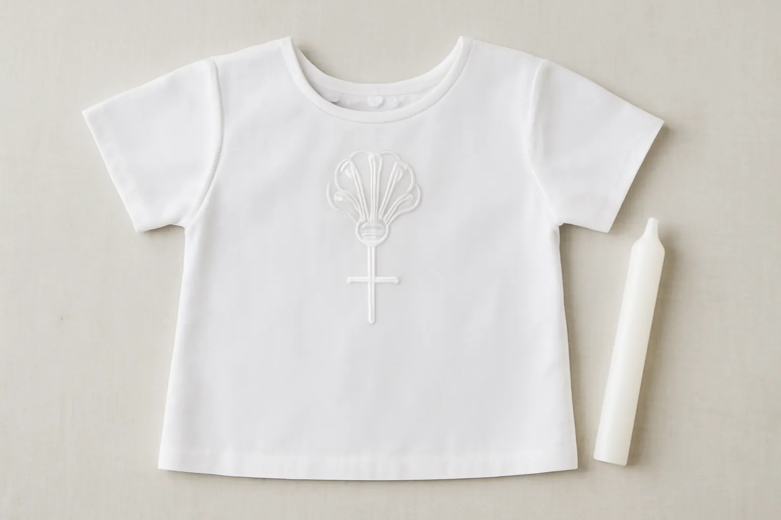made new baptism shirt