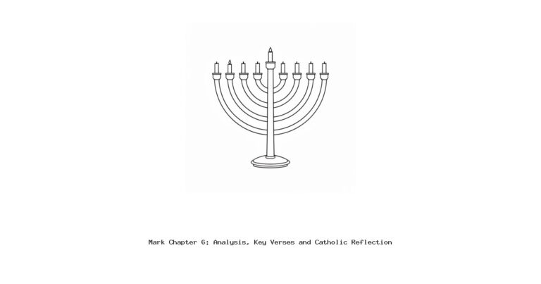 Mark Chapter 6: Analysis, Key Verses and Catholic Reflection
