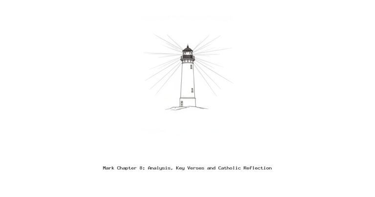 Mark Chapter 8: Analysis, Key Verses and Catholic Reflection