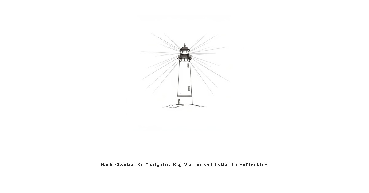 Mark Chapter 8: Analysis, Key Verses and Catholic Reflection